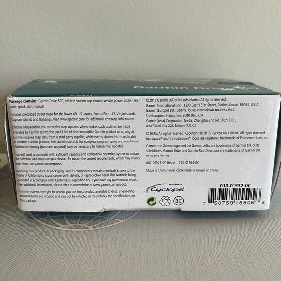 Garmin Drive 50 USA LM 5" Touchscreen GPS OEM Cords & Mount Bundle Tested EUC - Picture 8 of 16